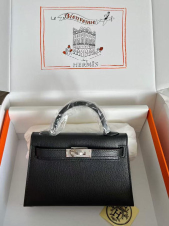 H**mes mini kelly chèvre 19 19×6×12cm