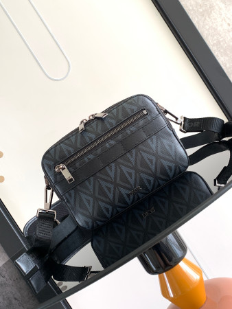 D*or safari bag with strap navy 8.5 x 6 x 2.5 inches