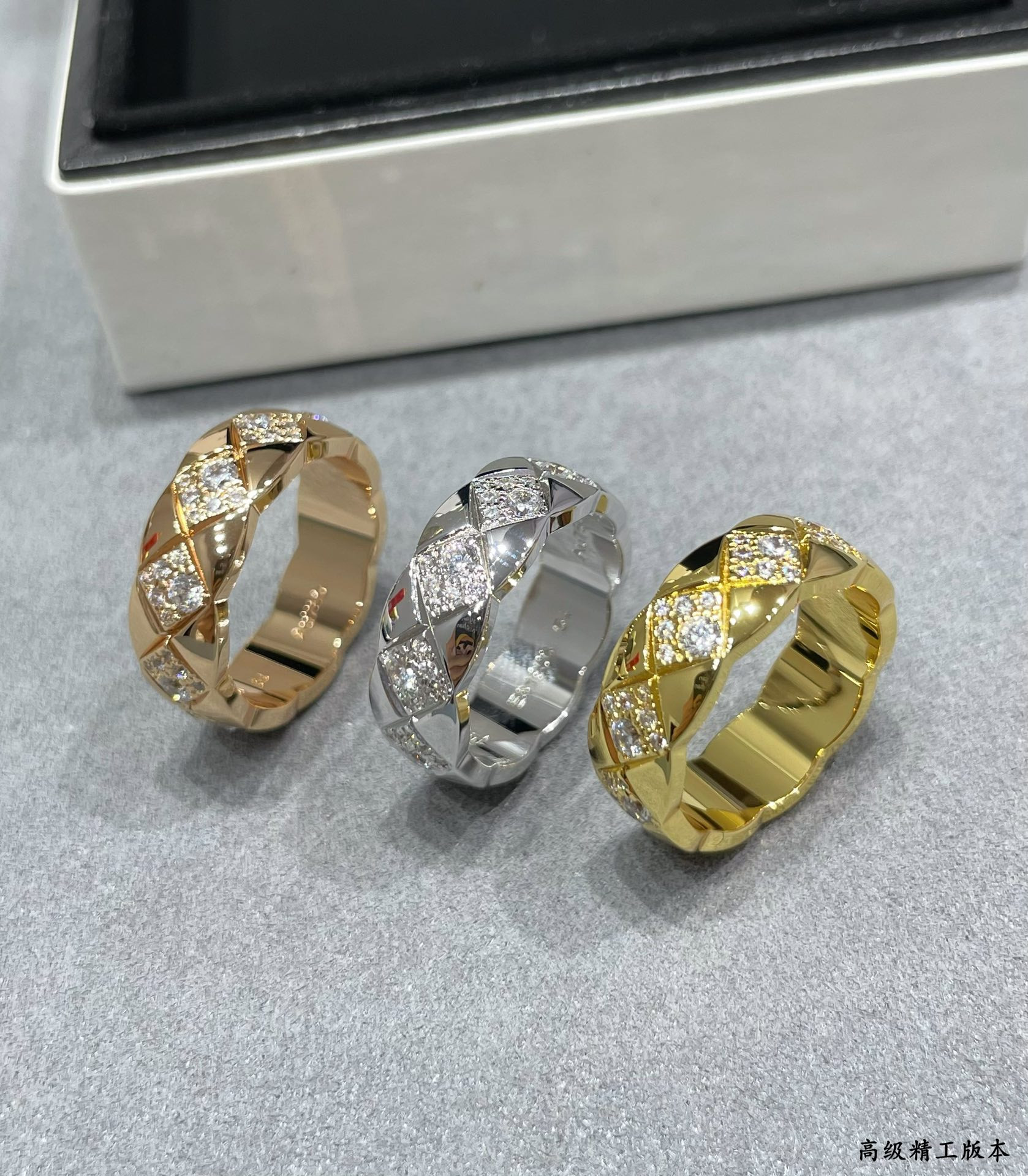 ch*el wide Di*m*nd square ring