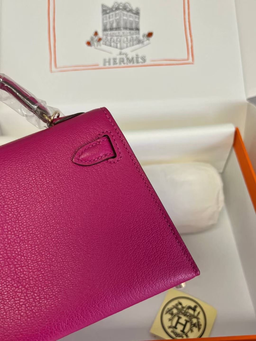 H**mes mini kelly chèvre 19 19×6×12cm