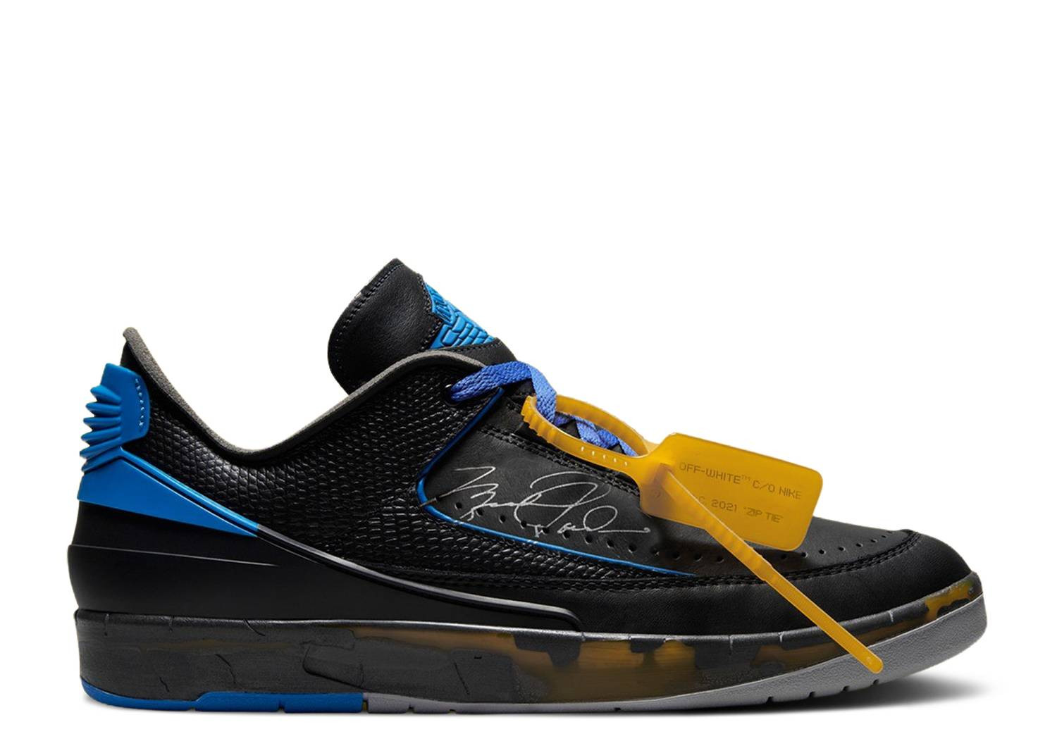 Air Jordan 2 Retro Low SP Off-White Black Blue
