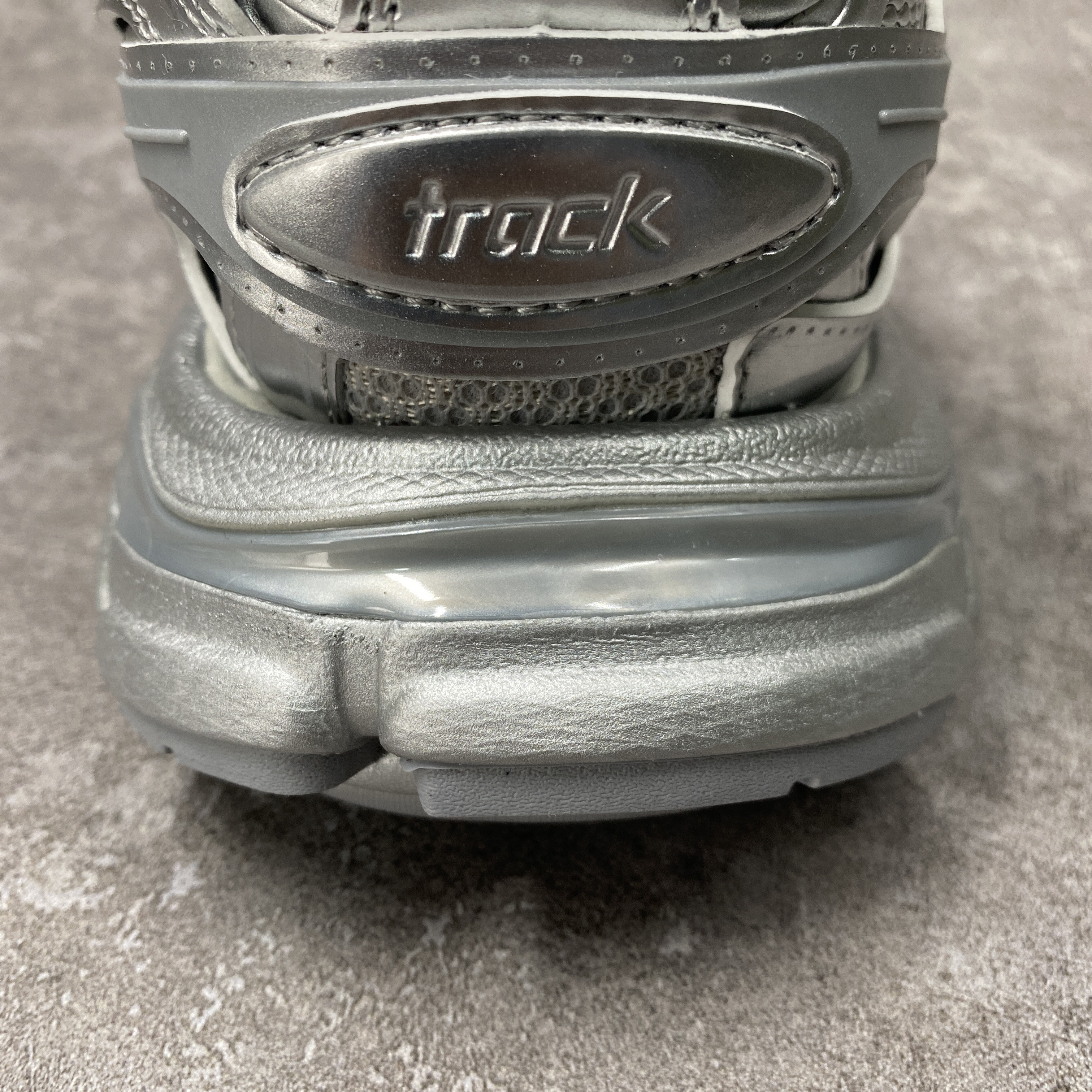 Balenciga Track Sneaker Silver Fur