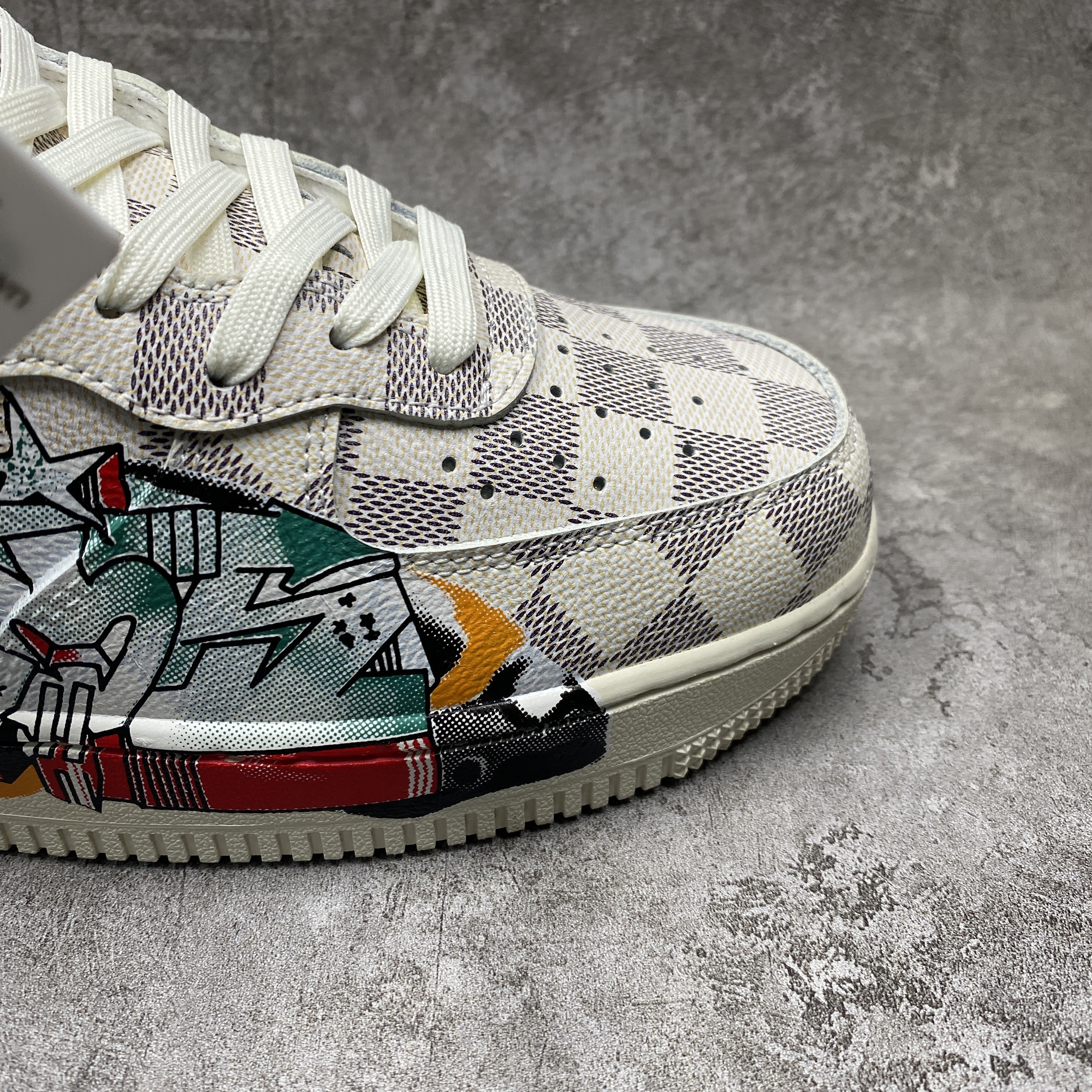 1v x nike air force 1 mid by virgil abloh Gr*ffiti