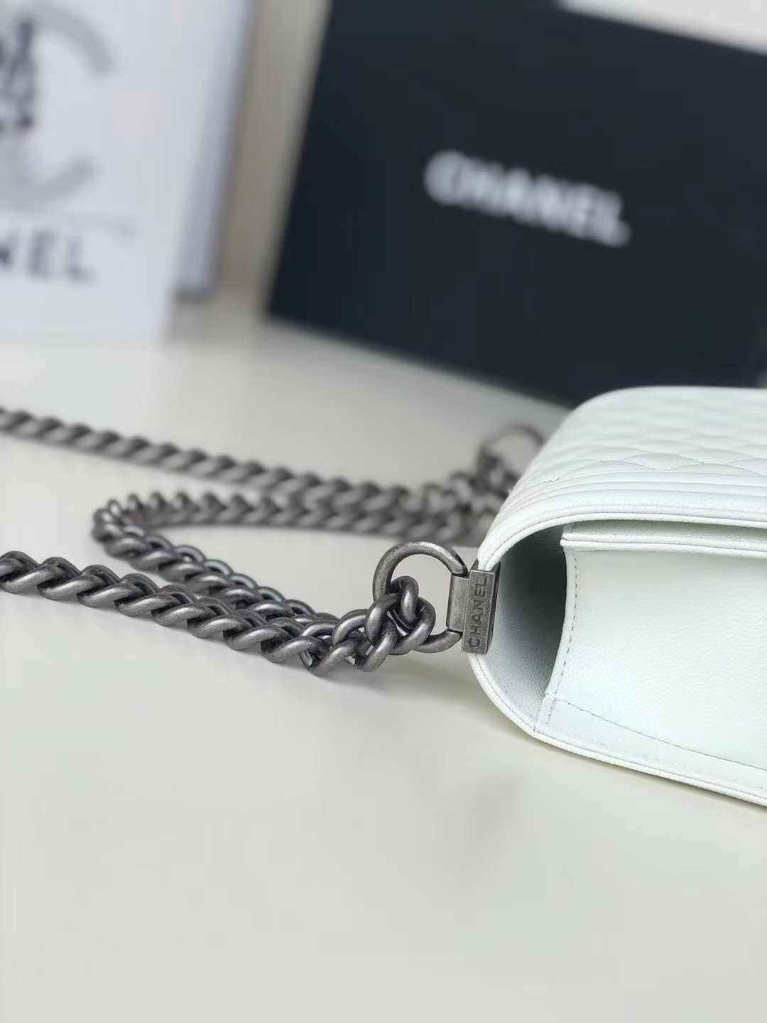 Ch*el small boy Ch*el handbag 20x12x7cm