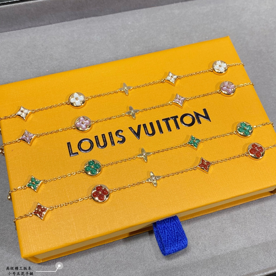l0*is V*t0n small multi-flower bracelet