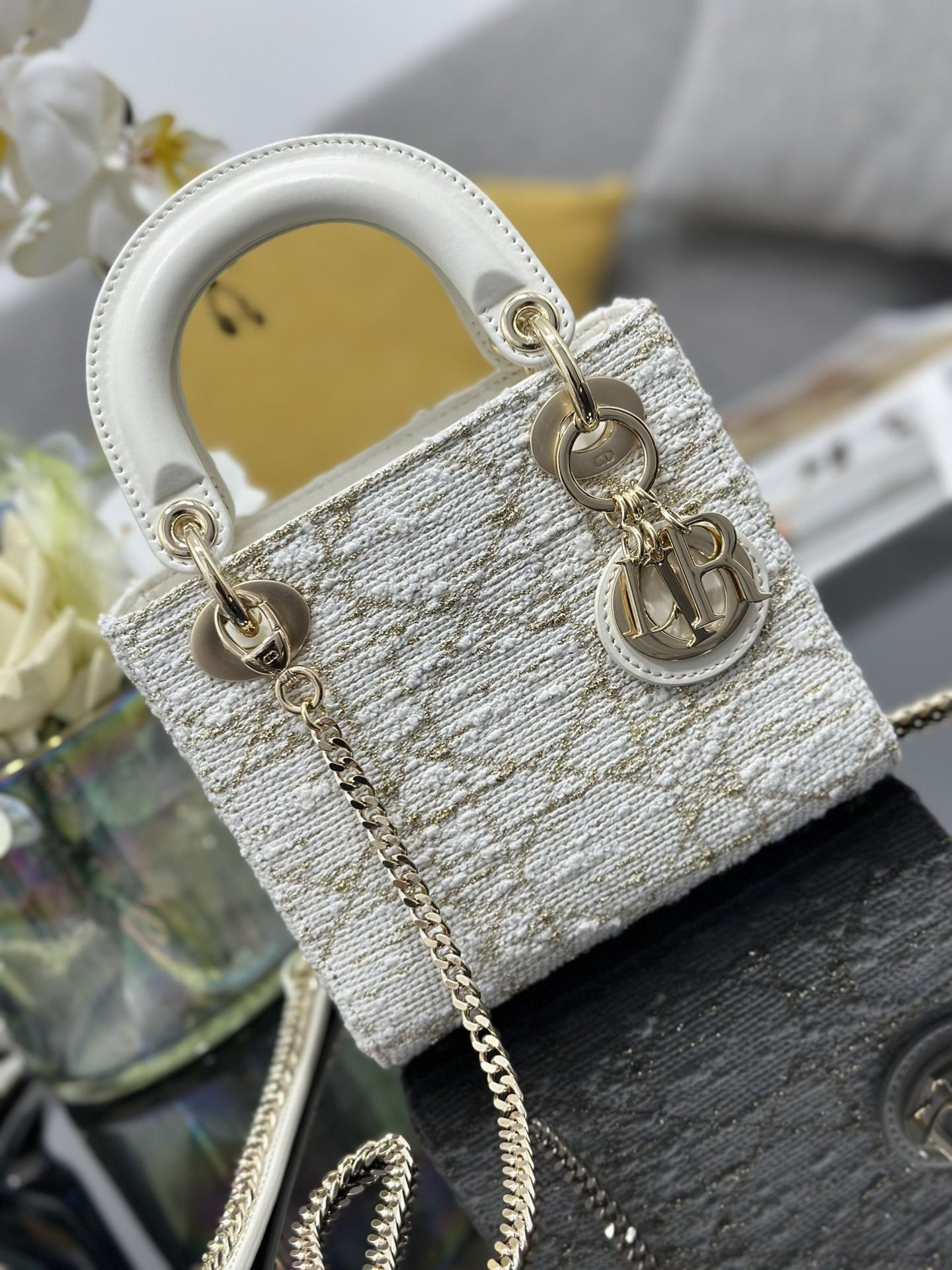 mini lady D*or bag 17x15x7cm