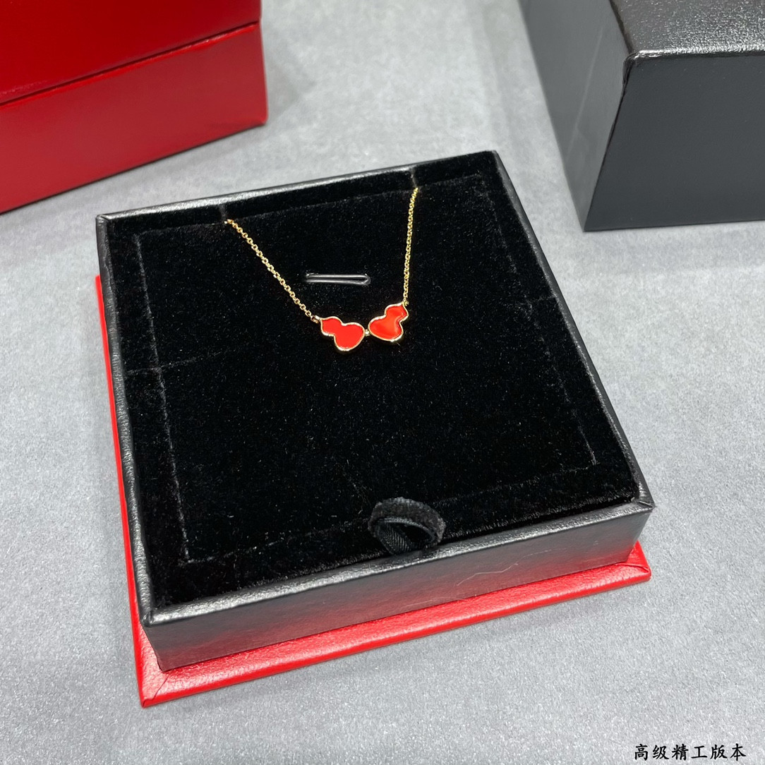 Qee1in wulu double gourd necklace