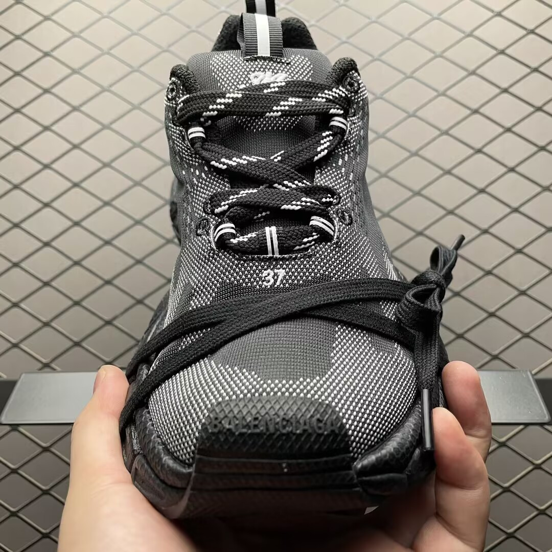 UA Balenciga 3XL Knit Sneaker Black (run one size large)