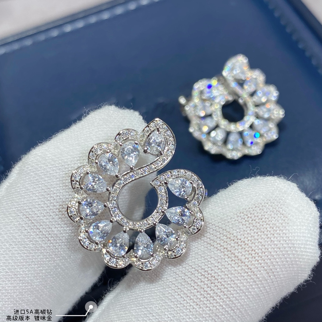 Ch0pard lace edge earrings