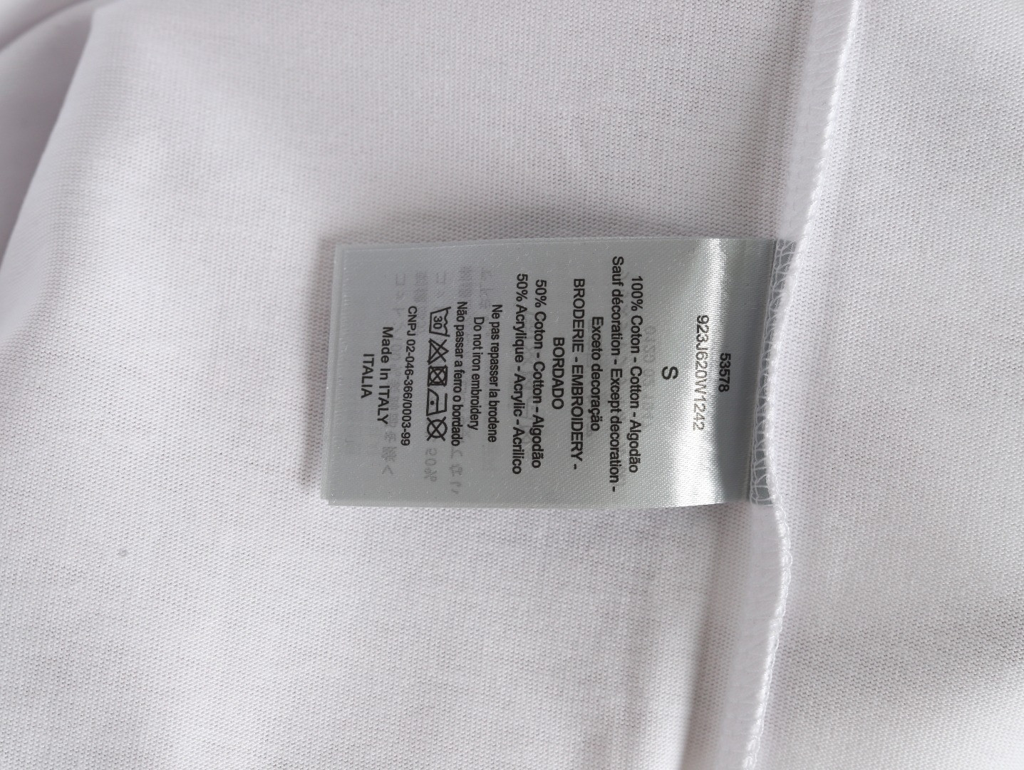 D*or x stone island 25ss short-sleeved t-shirt