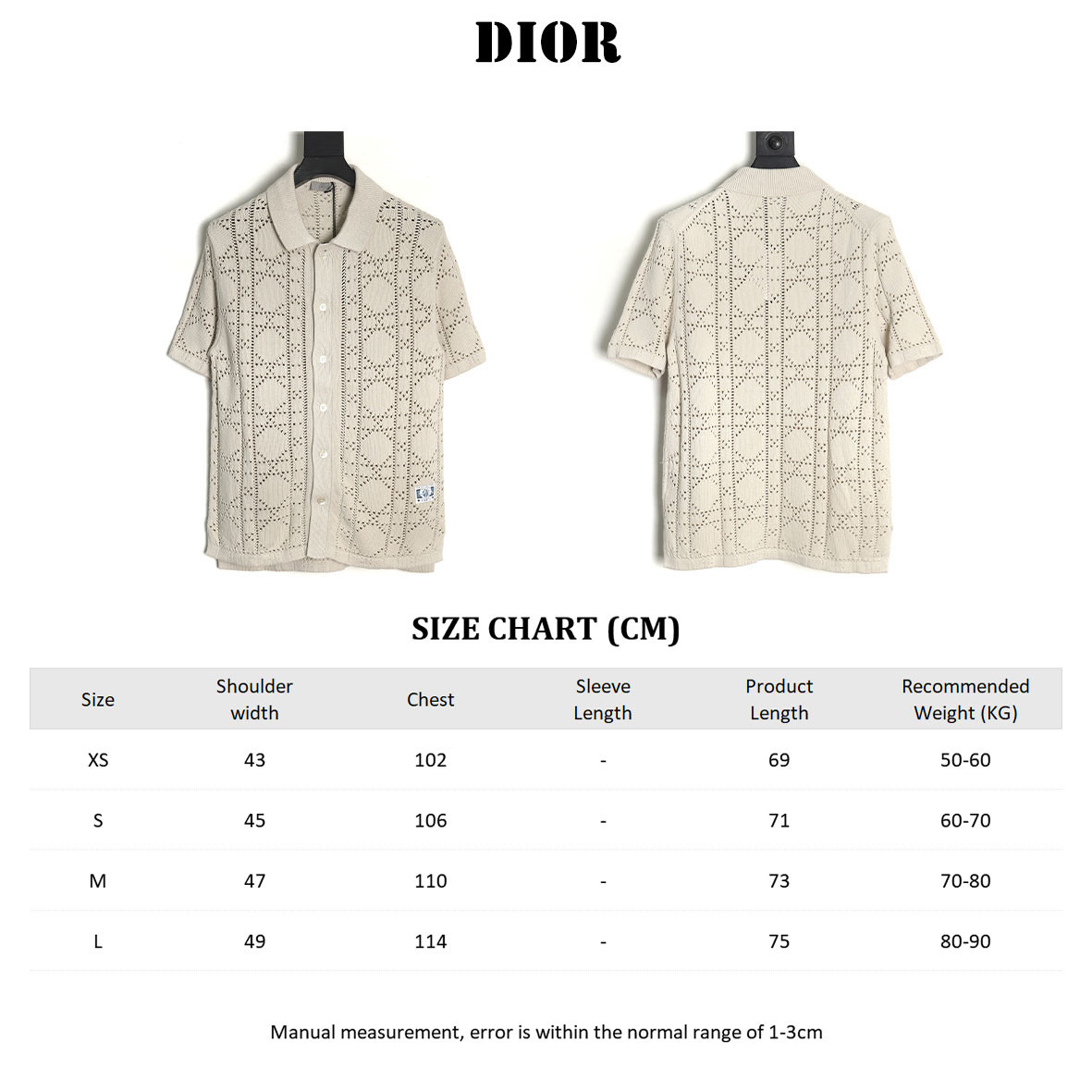 D*or 24ss knitting short-sleeved