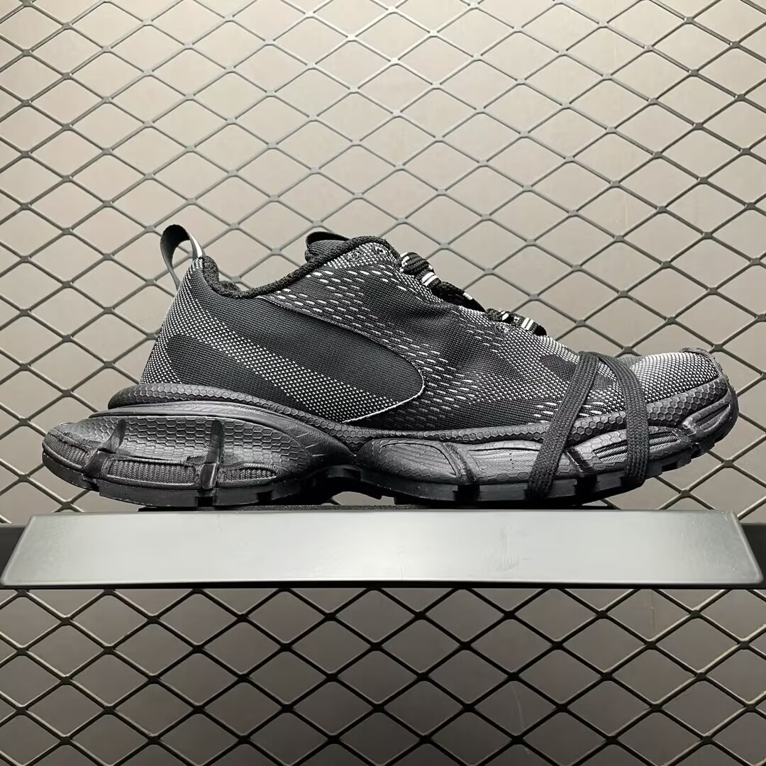 UA Balenciga 3XL Knit Sneaker Black (run one size large)