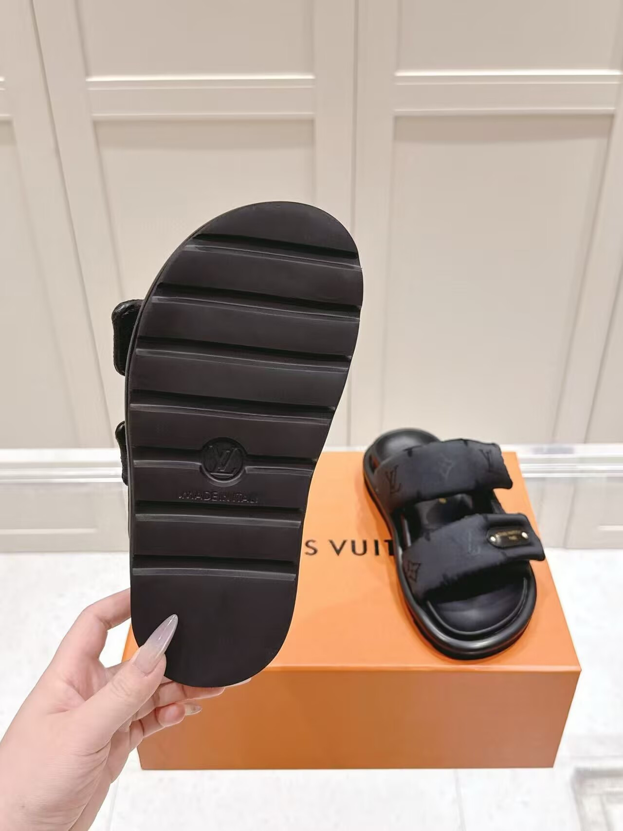 UA LV Pool Pillow Mules