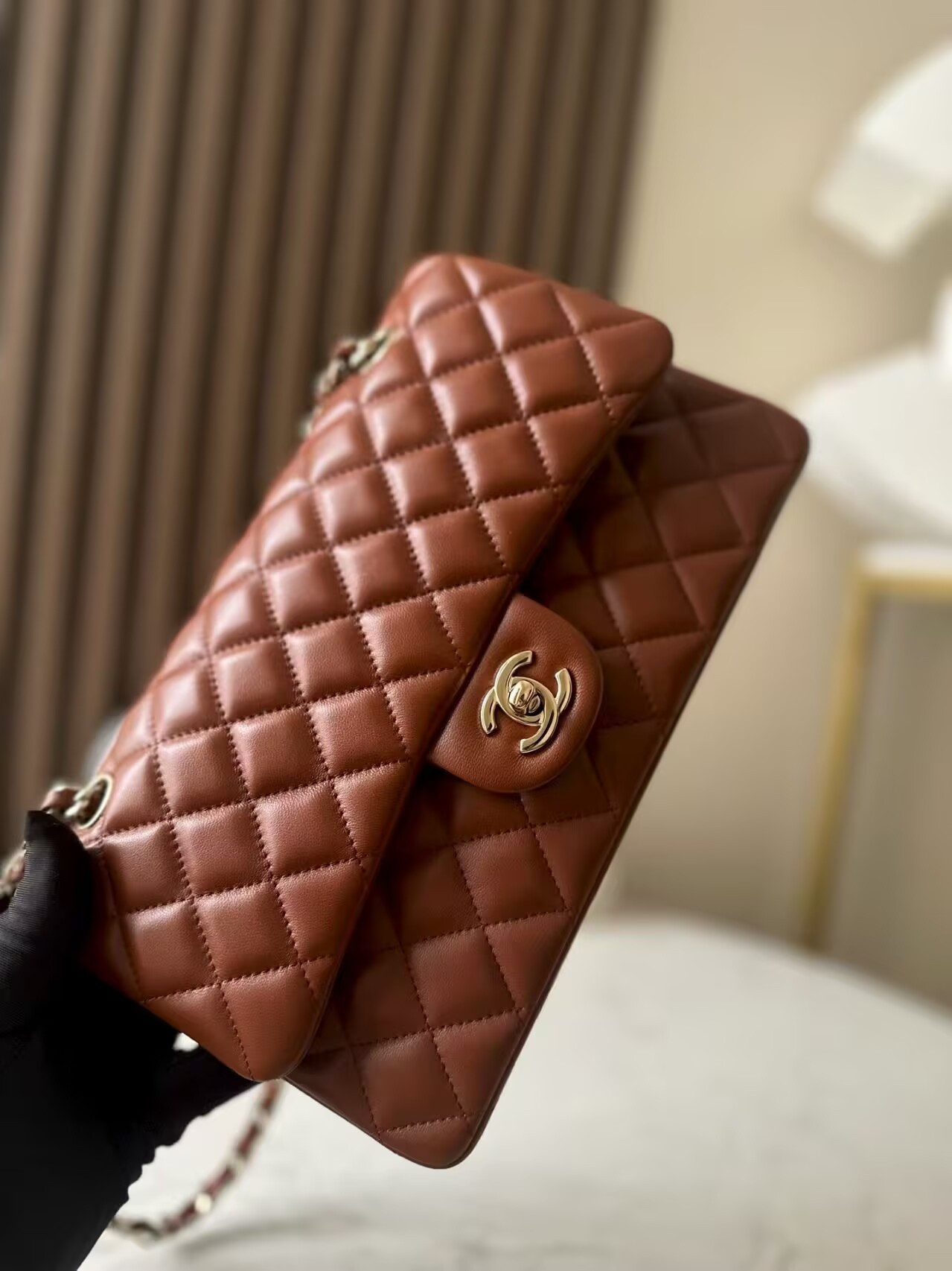 Ch*el classic flap handbag cf 25x15x6cm