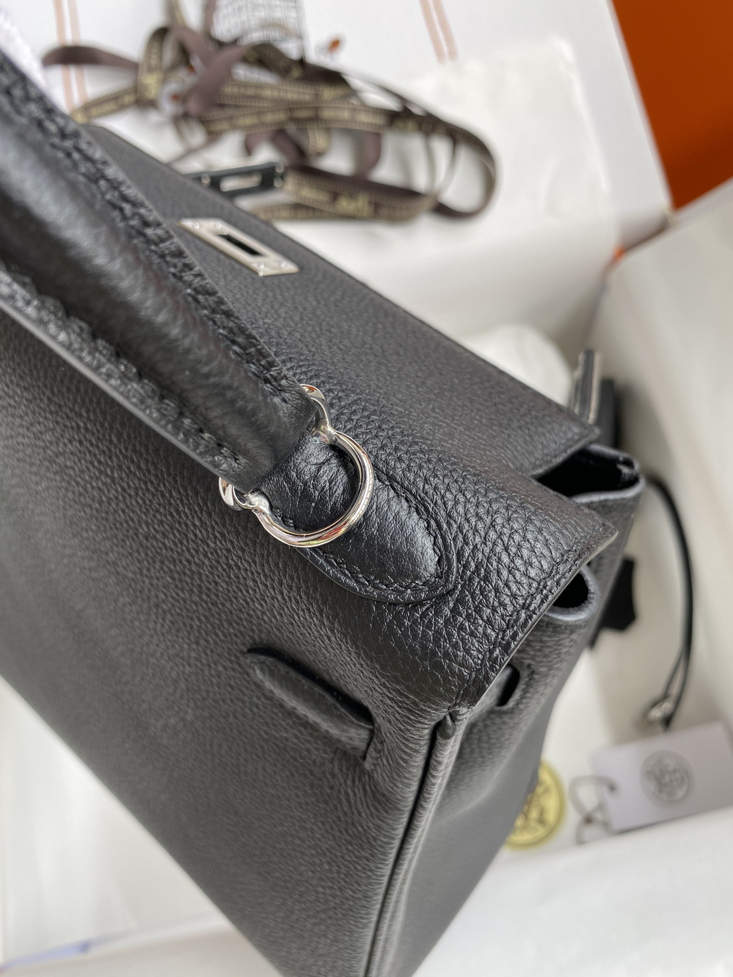 H**mes kelly silver-tone hardware 25 28