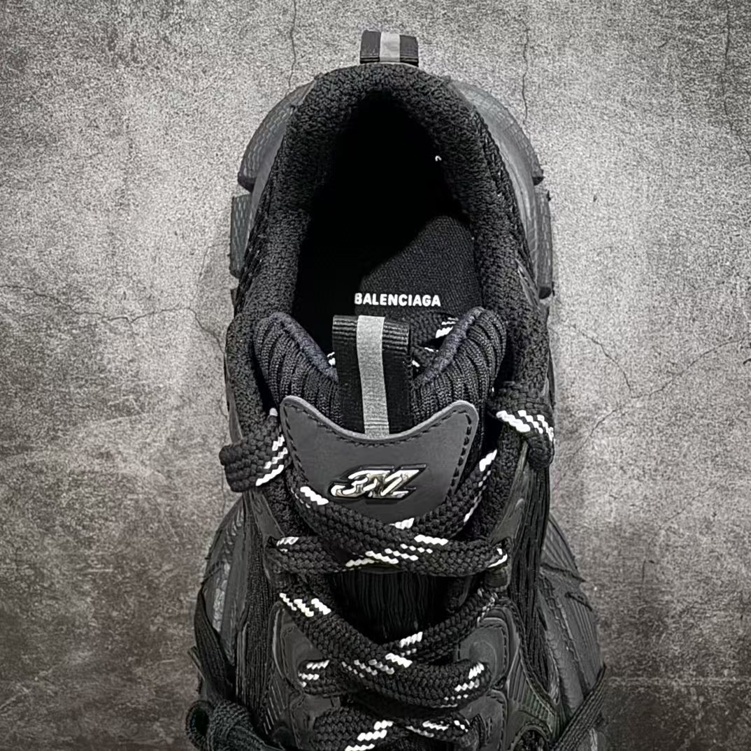 UA Balenciga 3XL Knit Sneaker Black (run one size large)