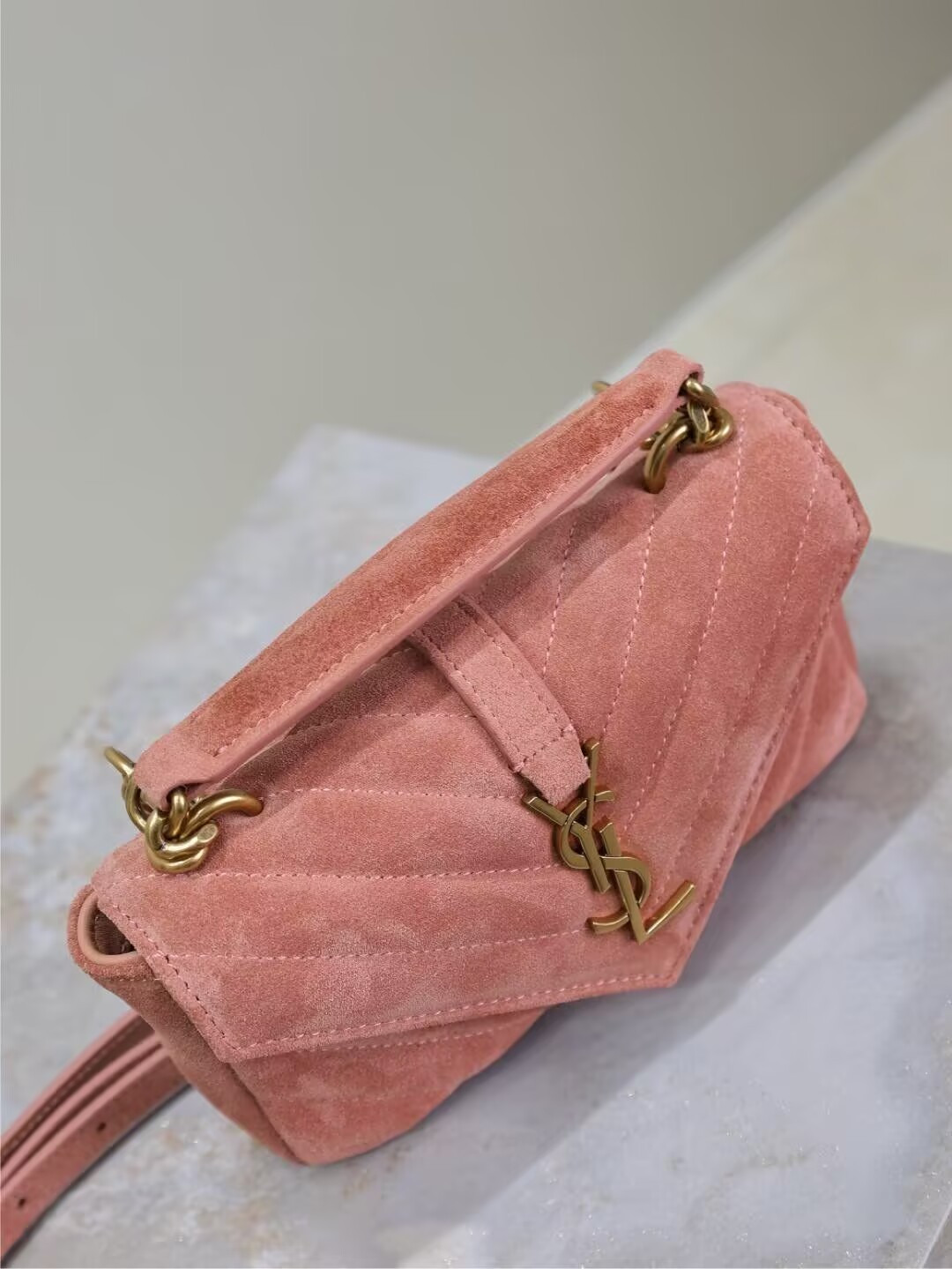 Y*L loulou college mini in suede 20x13x3cm