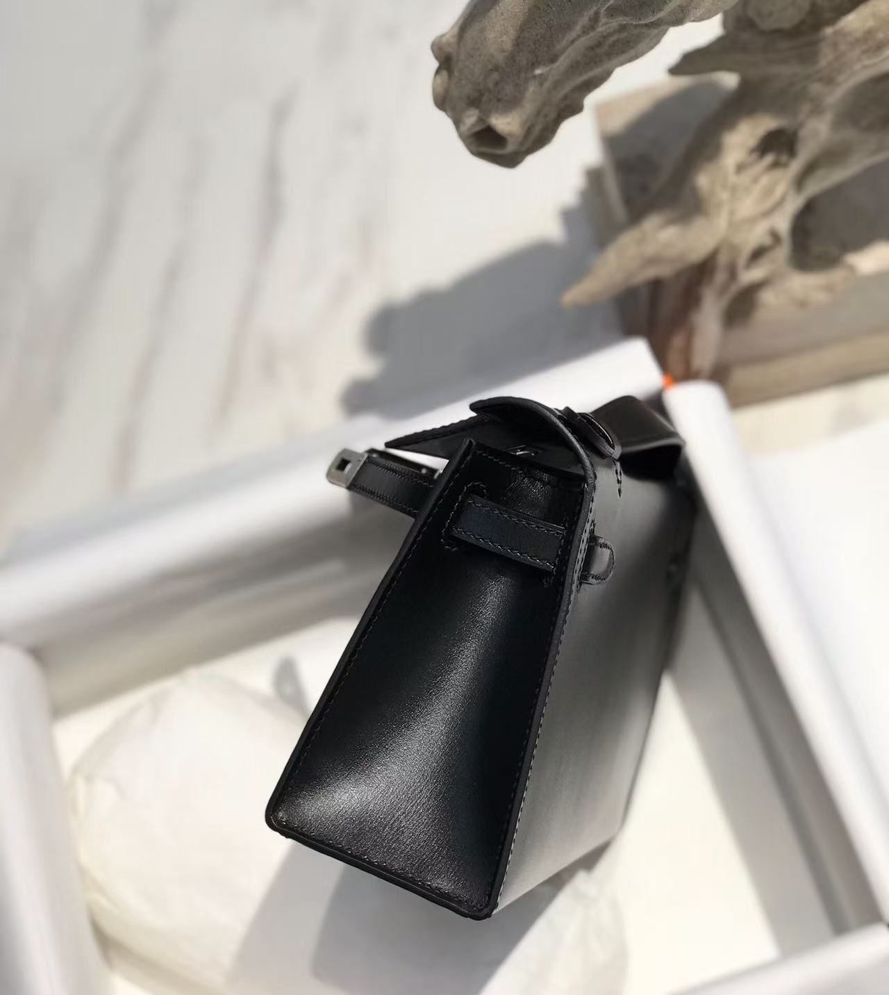 H**mes kelly 22 mini box leather 22x7x13cm