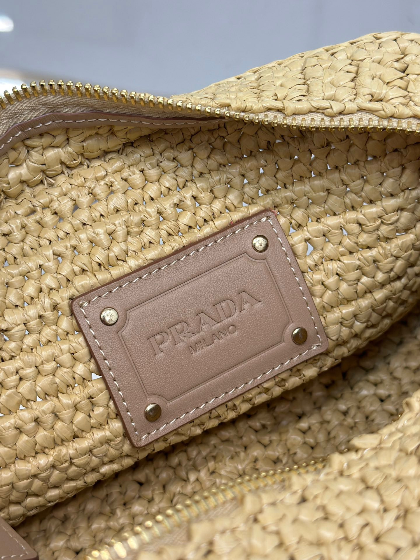 Pra*a crochet Pra*a brique bag color  natural