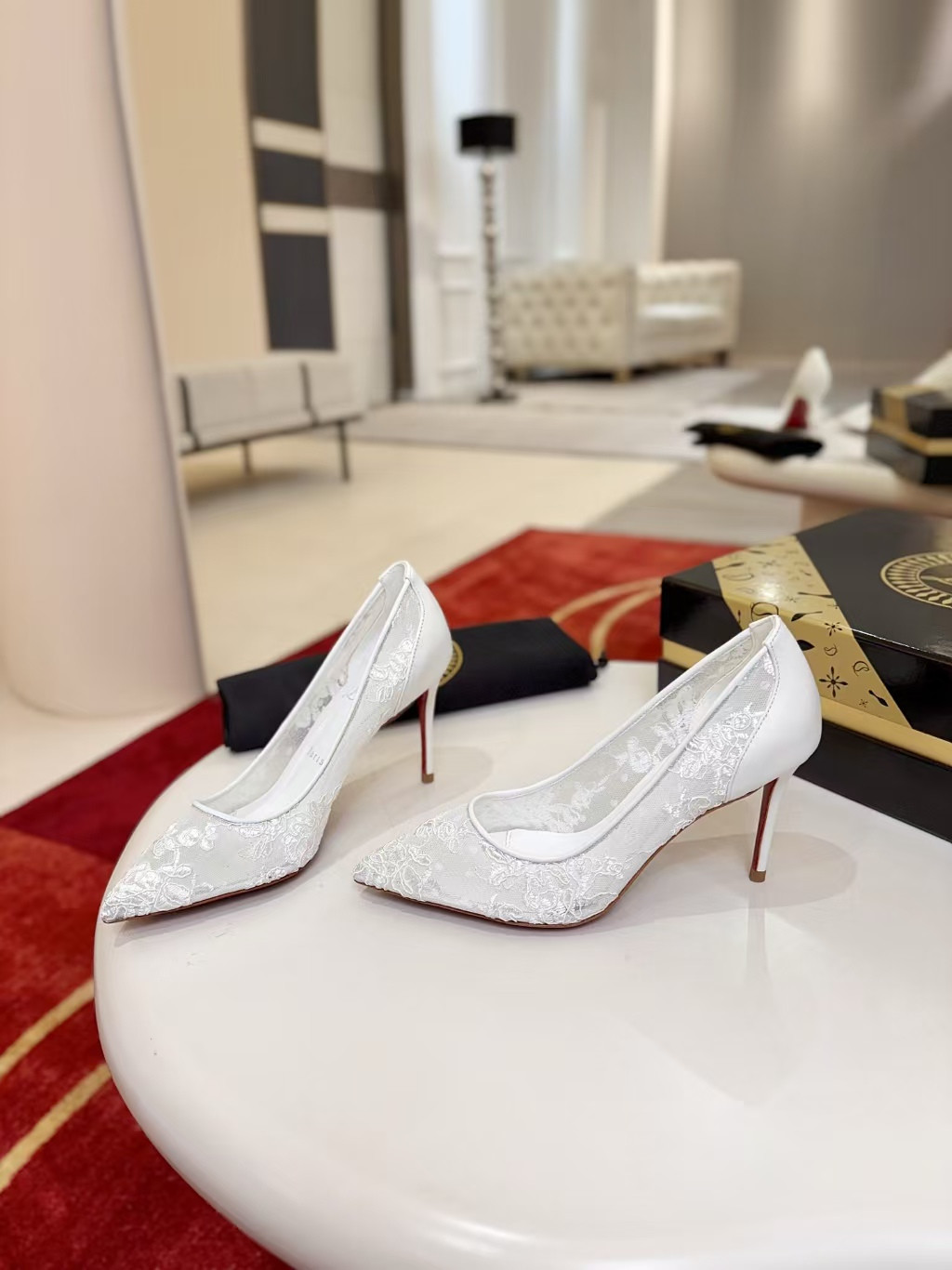 ua Ch**an louboutin miss z mesh pumps