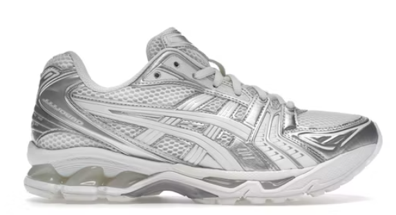 As*ic*s gel-kayano 14 jjjjound silver white