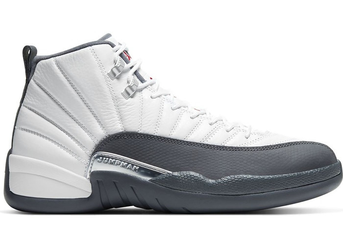 Air Jordan 12 Retro White Dark Grey