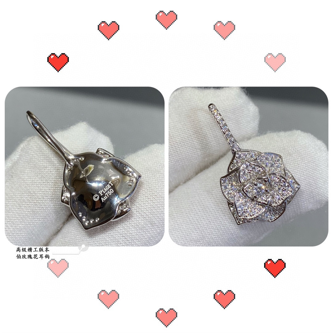P1aget rose earrings