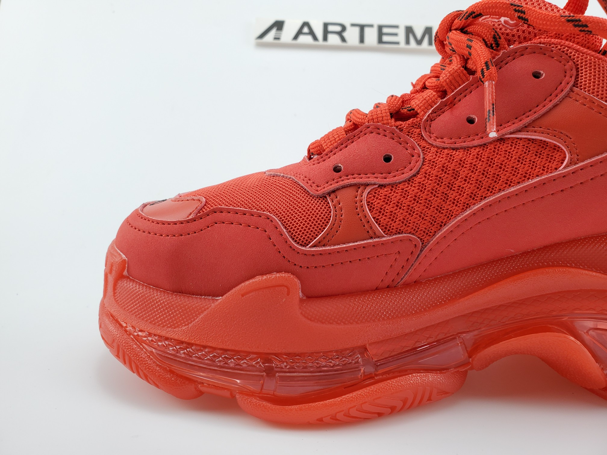 Balenciga Triple S Red Clear Sole