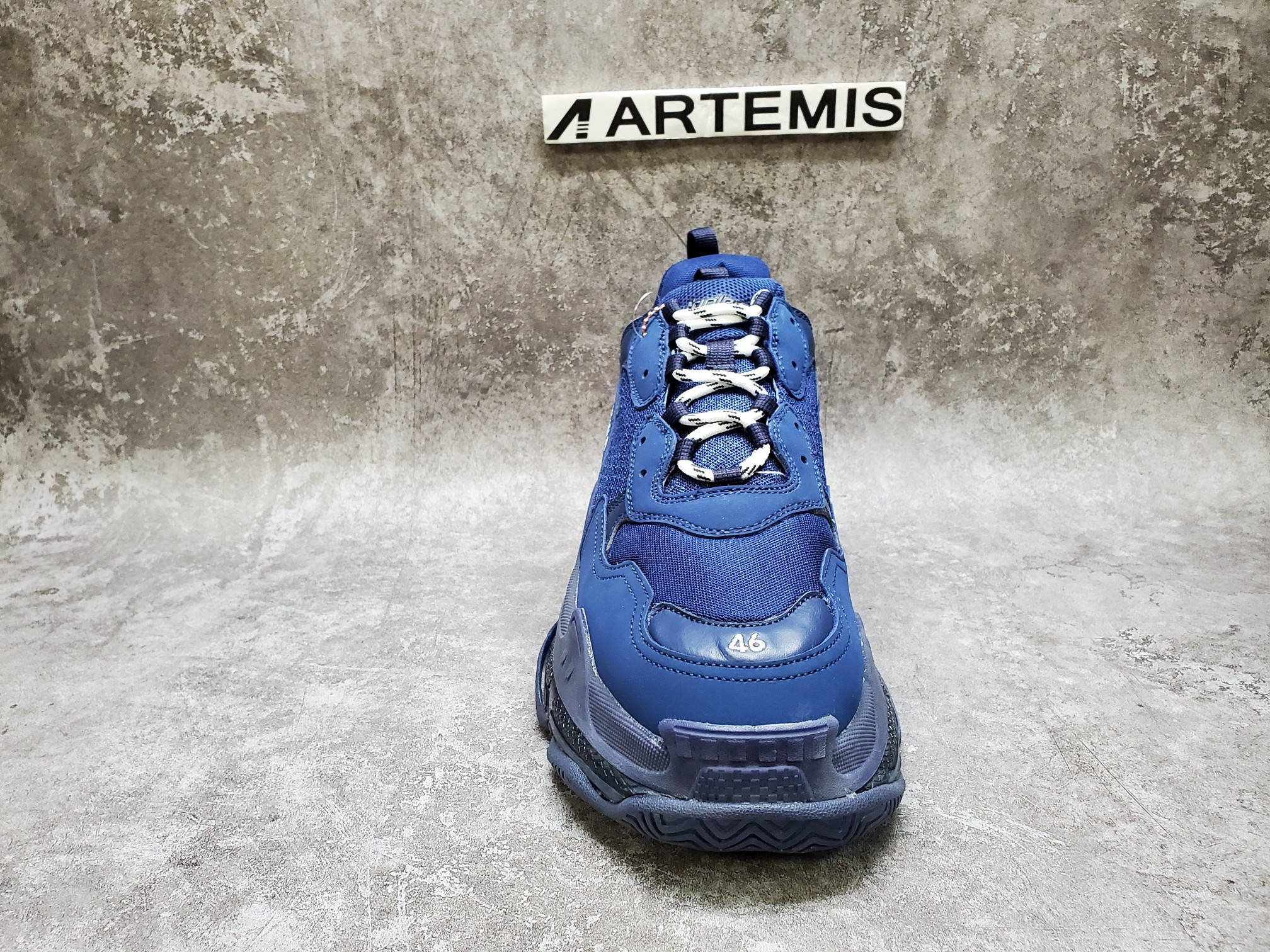 Balenciga Triple S Clear Sole Navy