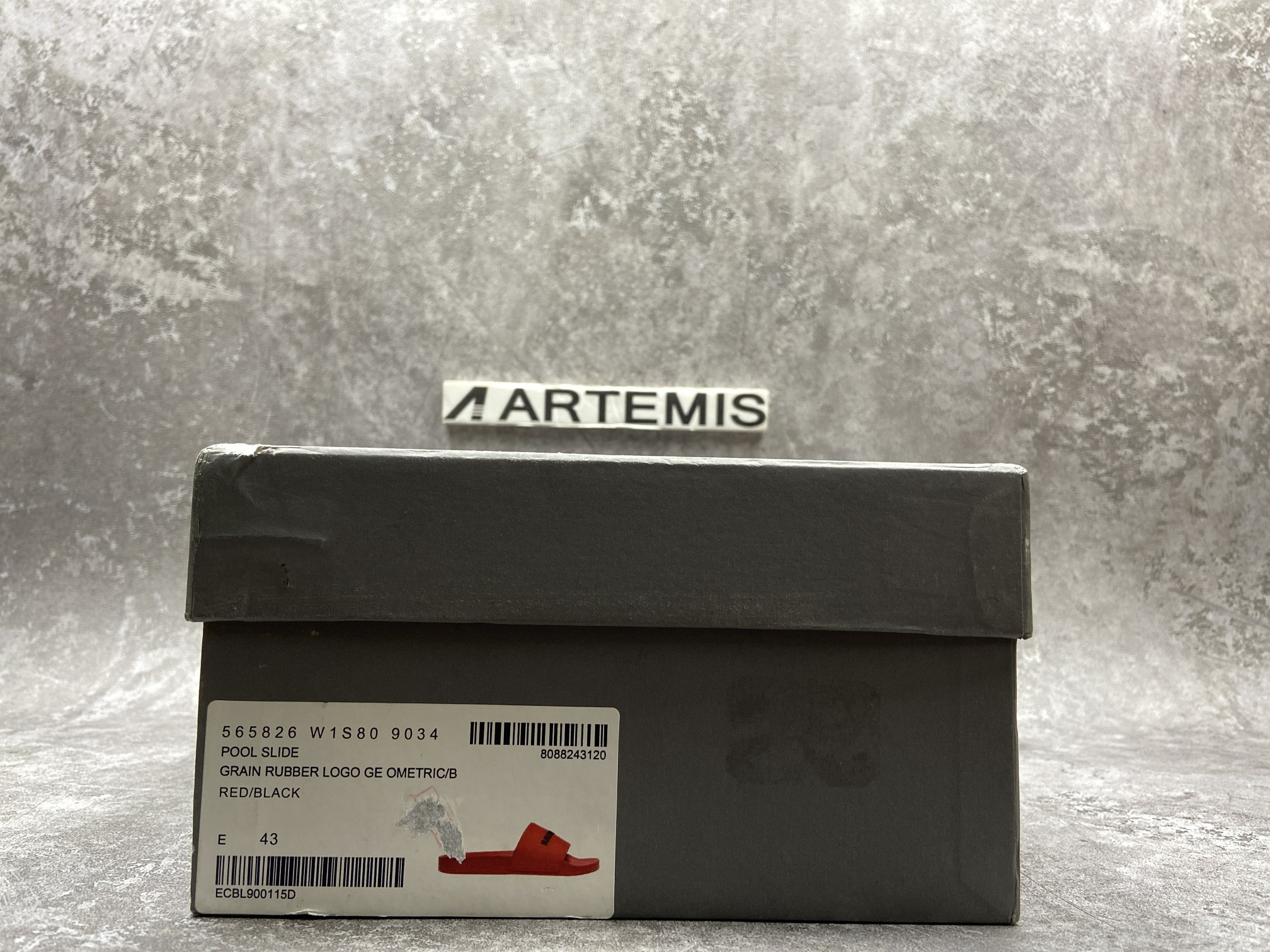 Balenciga Pool Slide Red