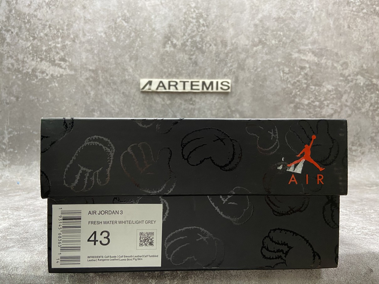 KAWS x Air Jordan 3 Retro SP Grey White