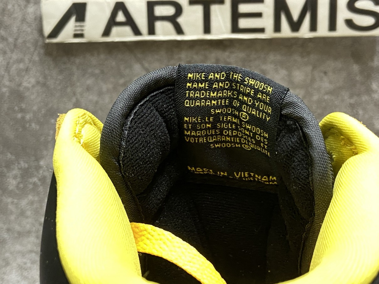 Nike Dunk High Black Yellow