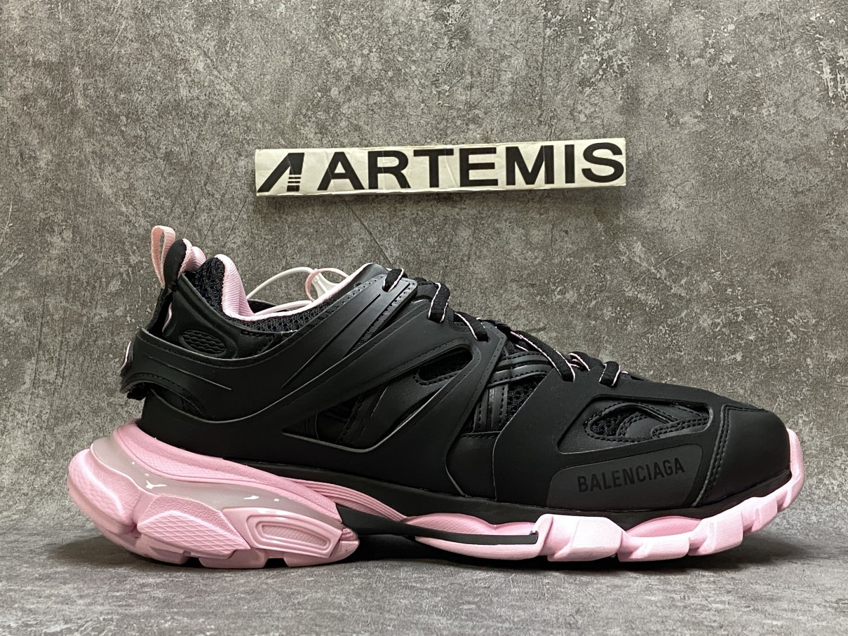 Balenciga Track Black Pink With Led Light