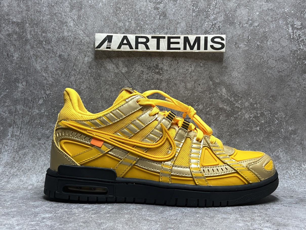 Nike Air Rubber Dunk Off-White University Gold