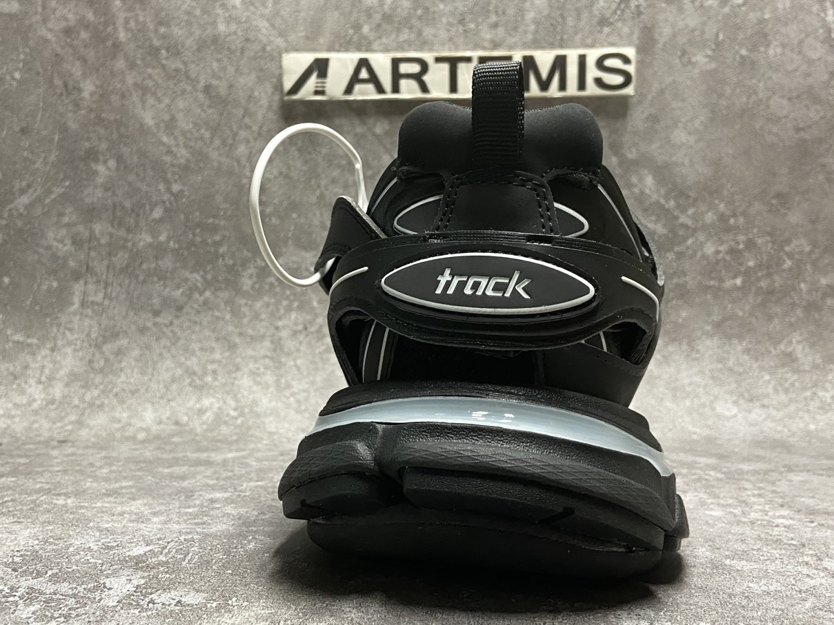 Balenciga Track Black White With Led Light