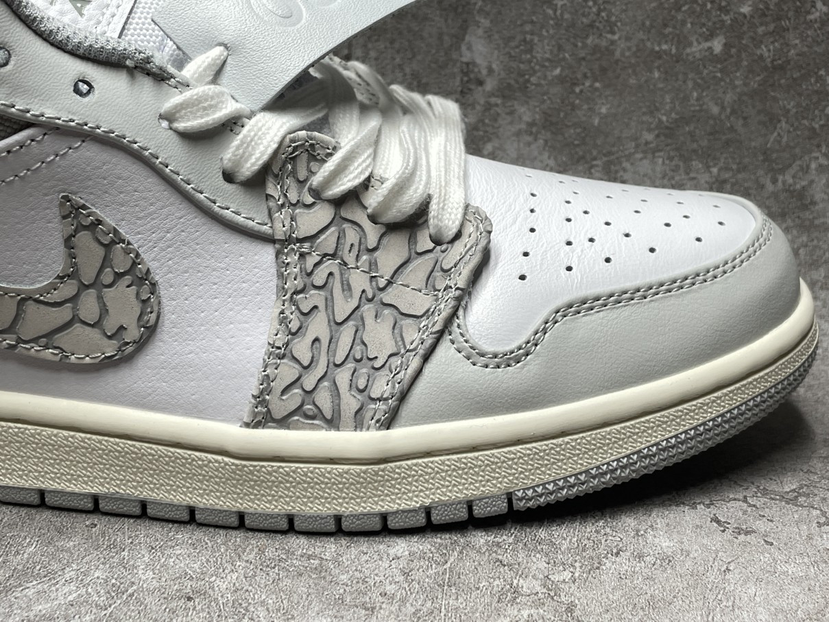 Air Jordan 1 Low PRM Smoke Grey Elephant