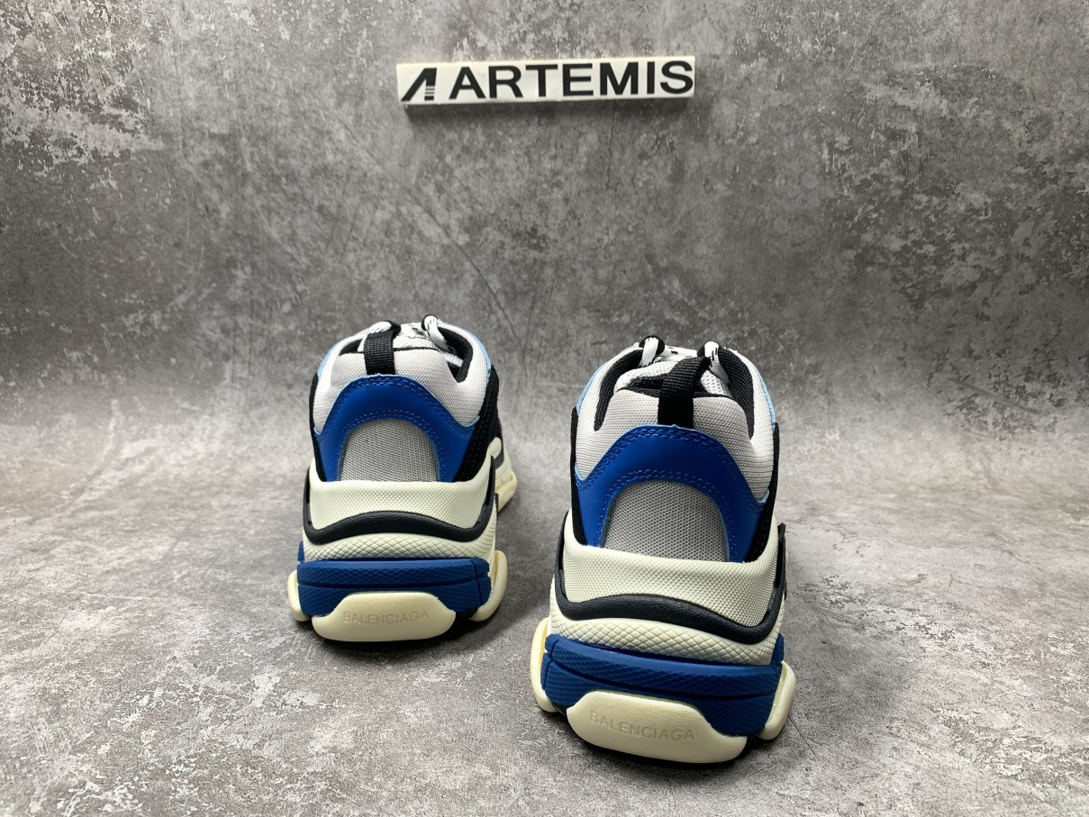 Balenciga Triple S Sneaker Black Blue White