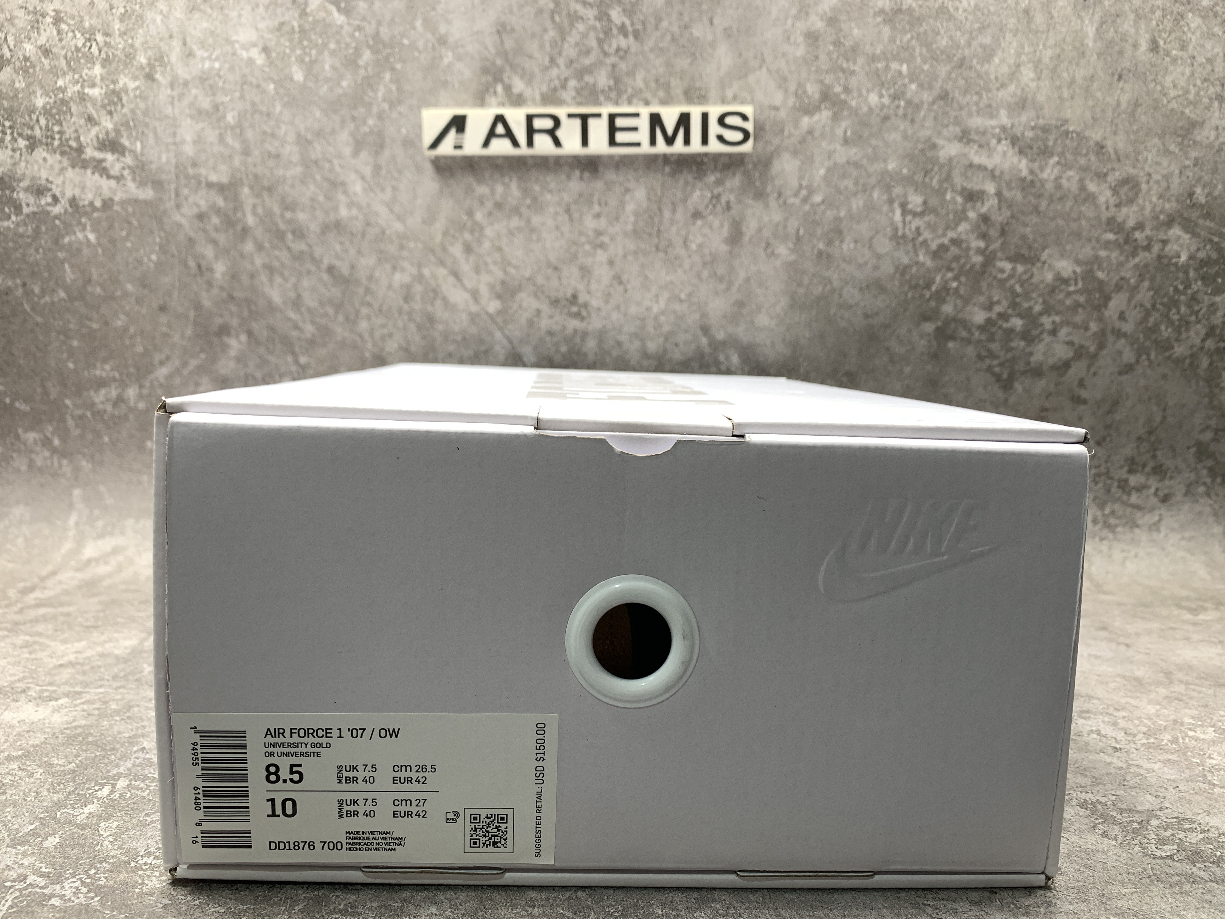 Air Force 1 x Off-White Low University Gold
