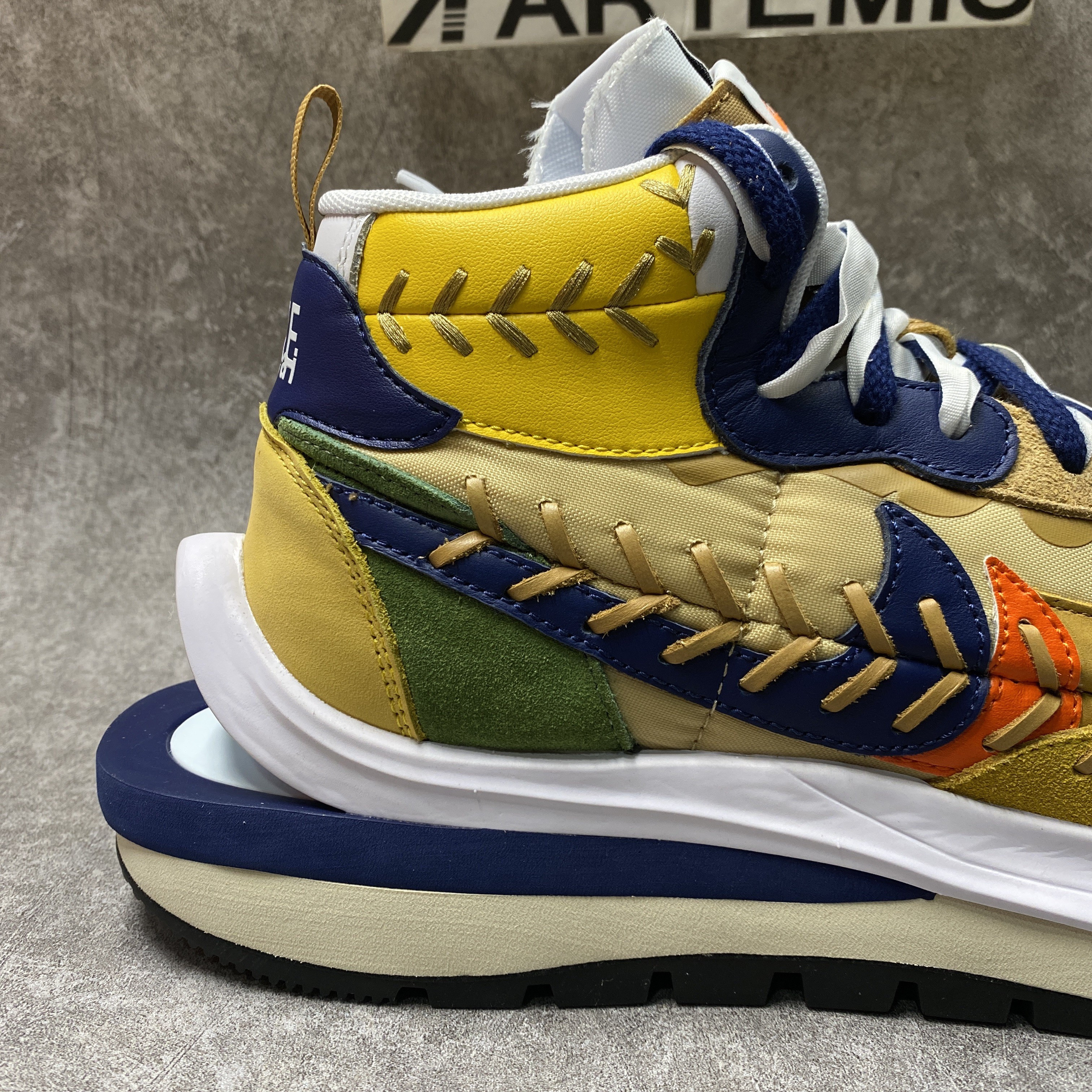 Nike Vaporwaffle sacai Jean Paul Gaultier Sesame Blue