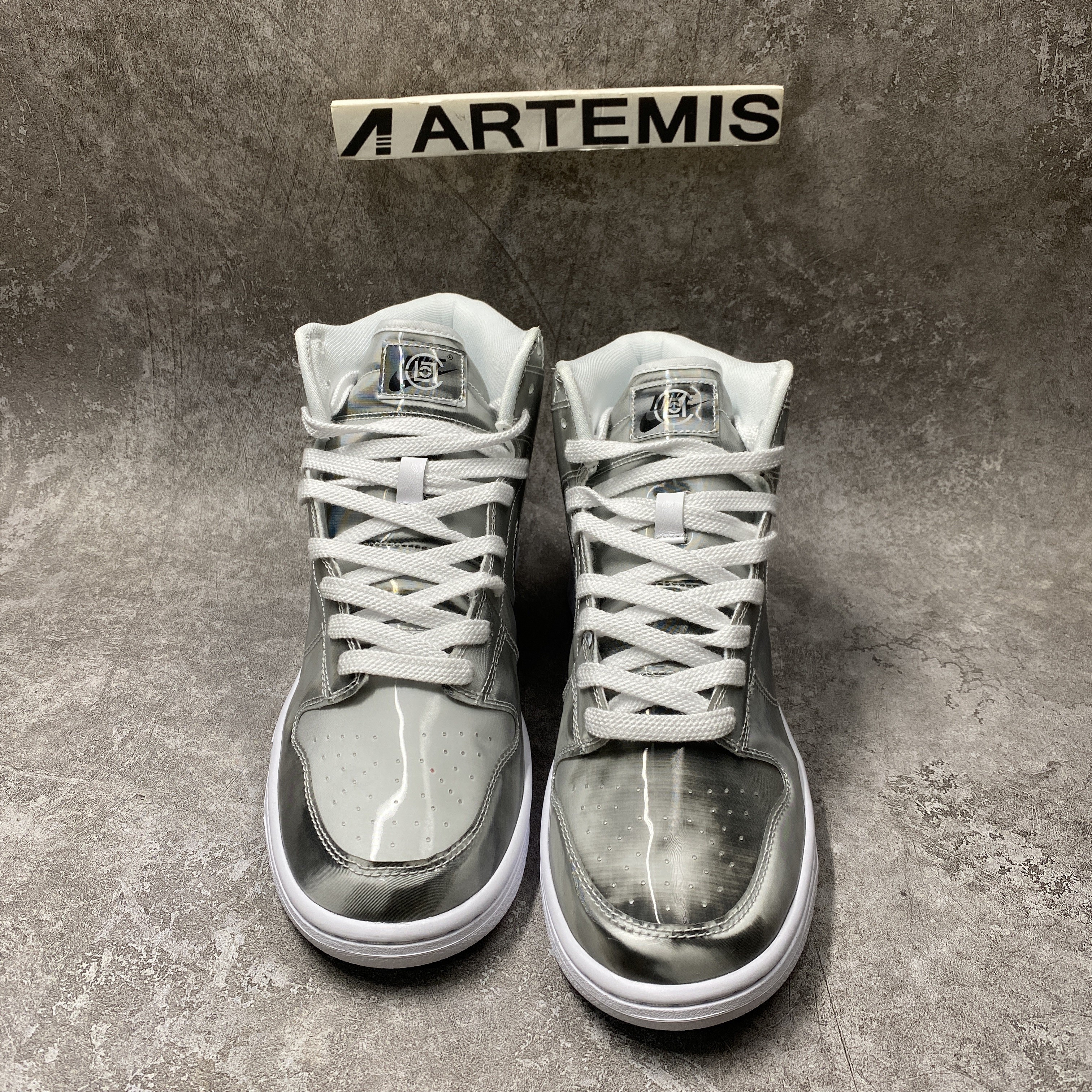 Nike Dunk High CLOT Metallic Silver