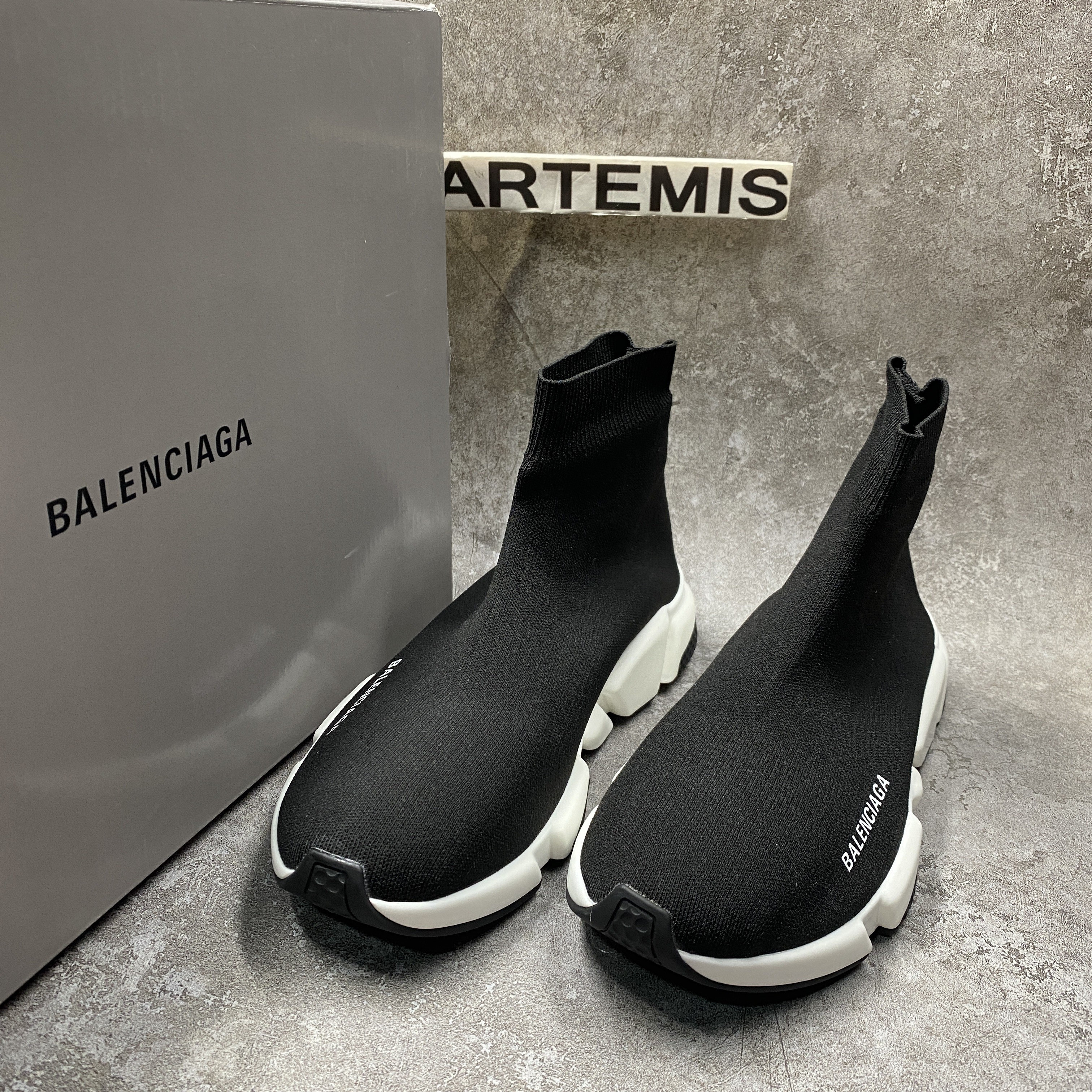 Balenciga Speed Trainer Black White (2018)