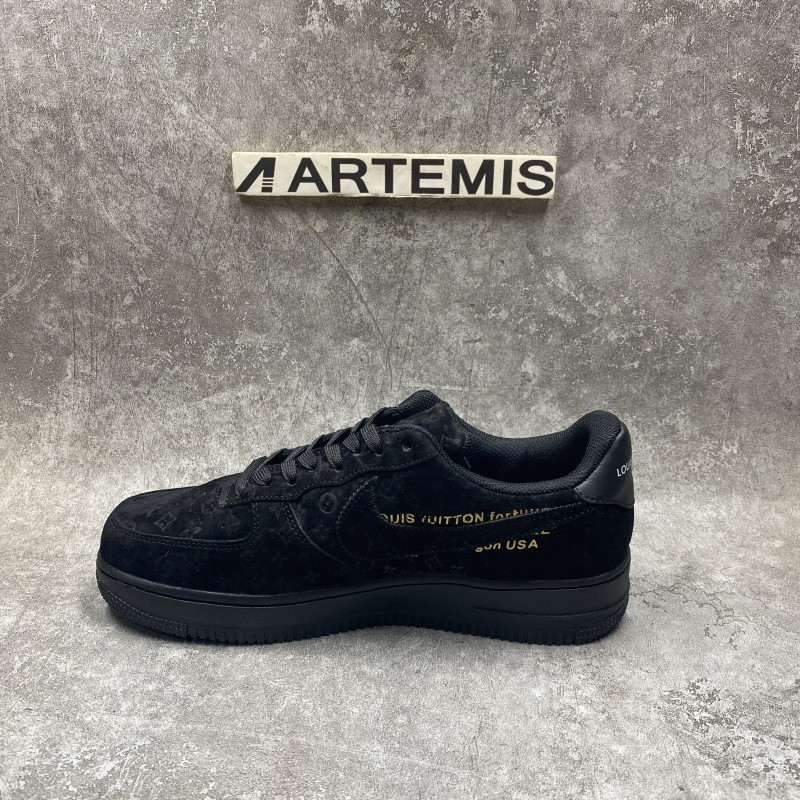 1V x Air Force 1 Low By Virgil Abloh Black