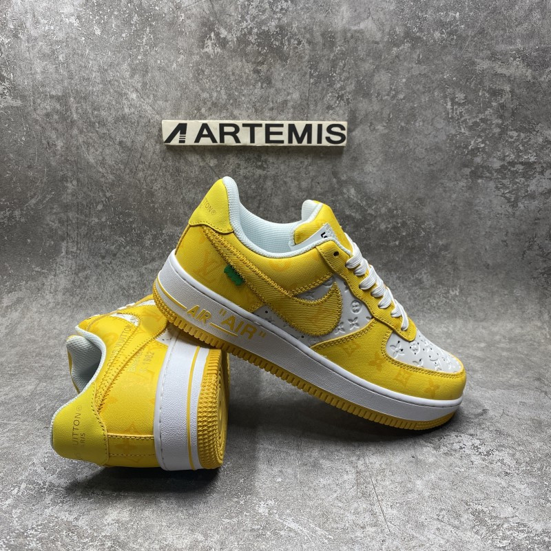1V x Air Force 1 by Virgil Abloh Yellow