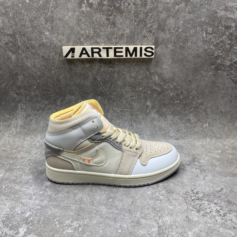 Air Jordan 1 Mid SE Craft Inside Out White Grey