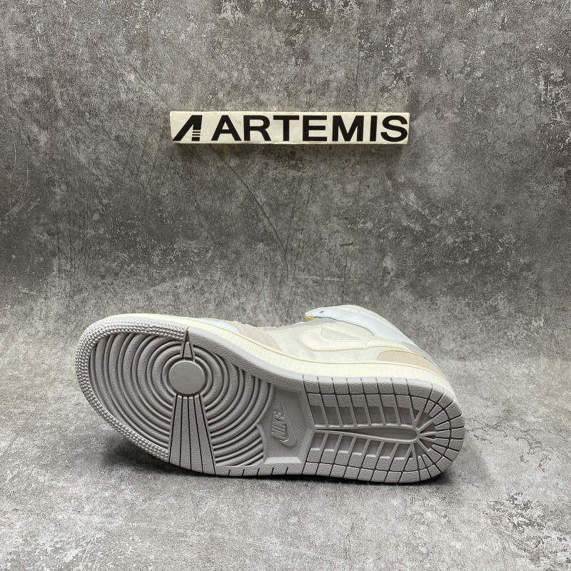 Air Jordan 1 Mid SE Craft Inside Out White Grey