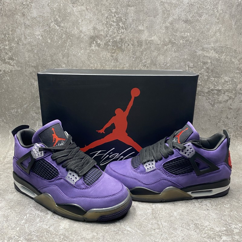 Air Jordan 4 Retro Travis Scott Purple(Friends and Family)