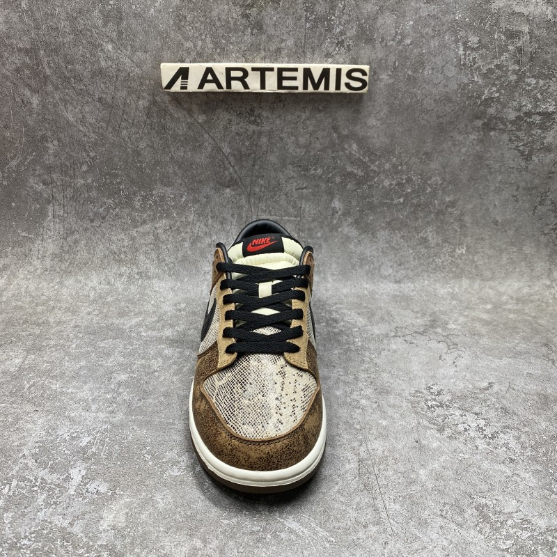 nike dunk low preM1vm co.jp brown snakeskin