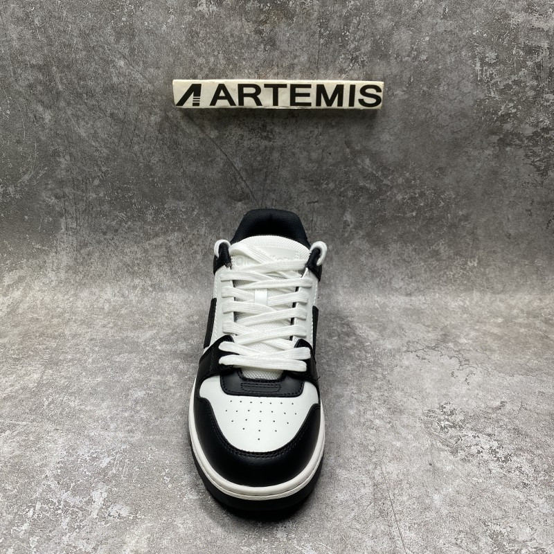 OFF-WHITE Out Of Office OOO Low Tops White Black White