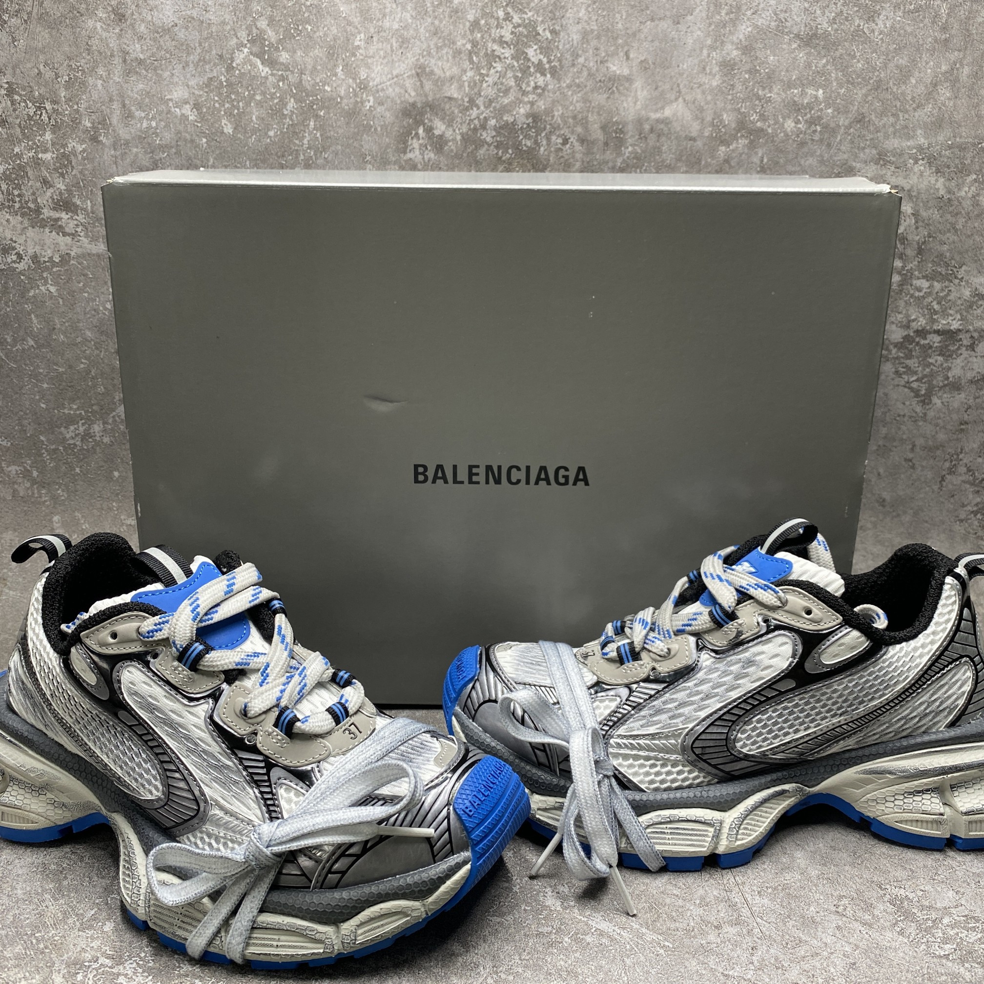 Balenciga 3XL Sneaker White Blue