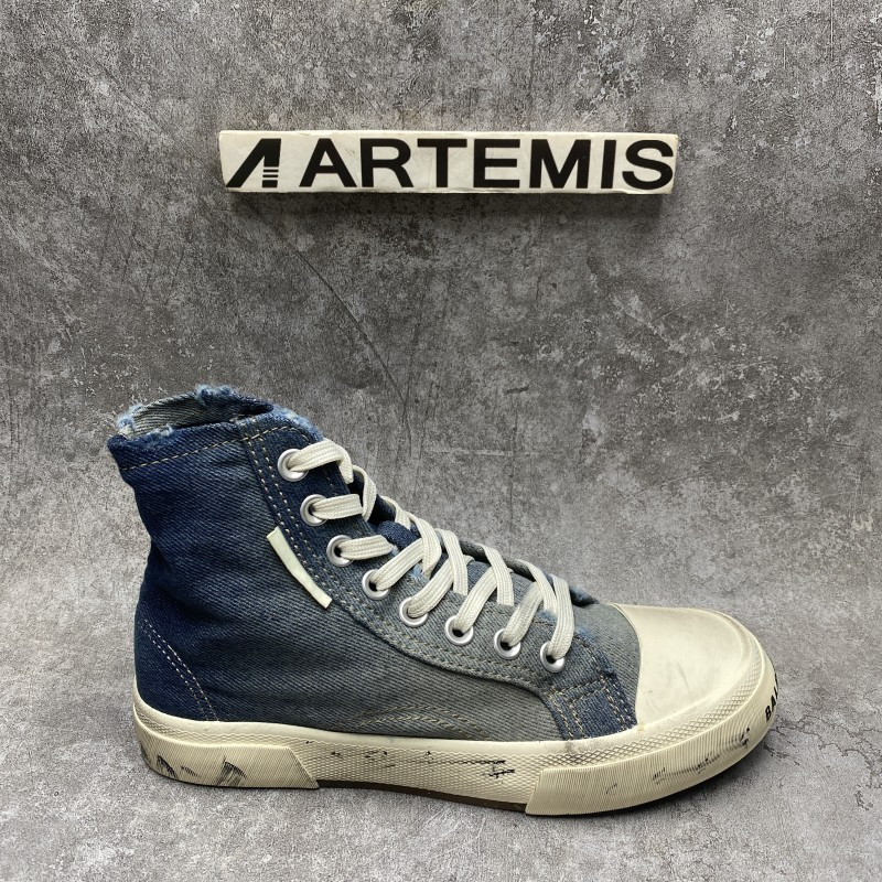 Balenciga Pairs High Top Sneaker In Blue